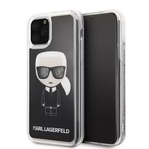Karl Lagerfeld Husa iPhone 11 Pro Ikonik Glitter Negru