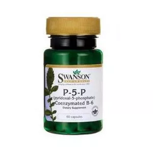Swanson Vitamina B6 (Piridoxina), 60 capsule