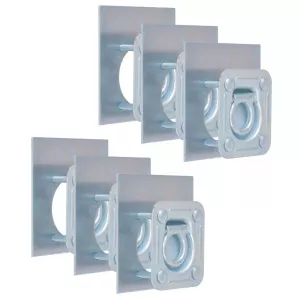 vidaXL Inele ancorare pentru remorca 6 buc, otel galvanizat, 2000 kg