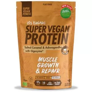 Iswari Proteina Super Vegana bio ashwagandha si caramel, 400g