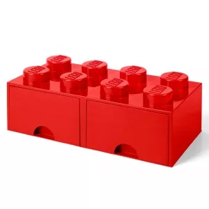 LEGO Cutie depozitare 2x4 cu sertare, rosu (40061730)