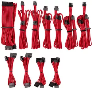 Corsair Power Supply Cable Premium Pro-Kit Type 4 Gen 4, 20-piece - red CP-8920223