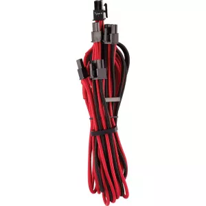 Corsair Premium Sleeved PCIe Dual Cable Type 4 Gen 4, Y-Cable - red/black CP-8920254