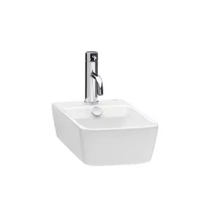 Gala Lavoar Emma compact alb 25x45 cm, cu sistem de prindere