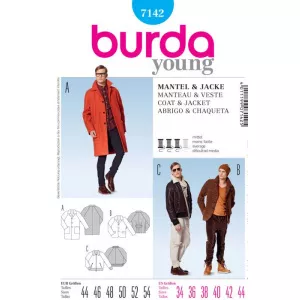 Burda Style Herren-Kurzmantel, Jackett, Blouson 7142
