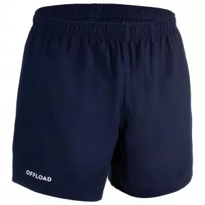 OFFLOAD Şort Rugby cu Buzunare R100 Bleu Adulţi