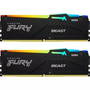 Kingston 32GB 6000MT/s DDR5 CL30 DIMM (Kit of 2) FURY Beast RGB EXPO (KF560C30BBEAK2-32)