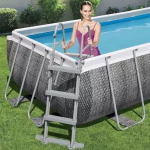 Bestway Scară de piscină cu 4 trepte Flowclear, 107 cm 58330