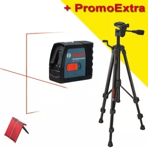 Bosch GLL 2-15 - Nivela laser cu linii, 15m + Stativ BT 150