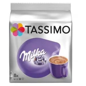 Tassimo Capsule ciocolata calda, Jacobs Milka, 8 bauturi x 225 ml, 8 capsule