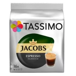 Tassimo Capsule cafea, Jacobs Espresso, 16 bauturi x 60 ml, 16 capsule