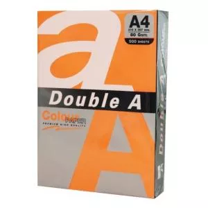 Double A Hartie color pentru copiator A4, 80g/mp, 500coli/top, Double A - saffron intens