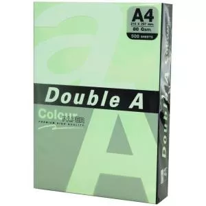 Double A Hartie color pentru copiator A4, 80g/mp, 500coli/top, Double A - pastel emerald