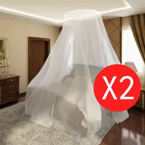 vidaXL Set 2 plase țânțari rotunde 56x325x230 cm