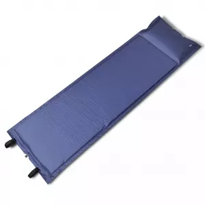 vidaXL Saltea auto-gonflabilă albastră, 1 persoană 185 x 55 x 3 cm