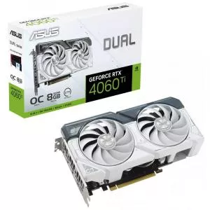 Asus Dual GeForce RTX 4060 Ti White OC Edition 8GB GDDR6 DUAL-RTX4060TI-O8G-WHITE