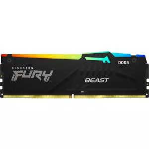 Kingston 16GB 6000MT/s DDR5 CL30 DIMM FURY Beast RGB XMP (KF560C30BBA-16)