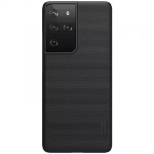 Nillkin Super Frosted Shield pentru Samsung Galaxy S21 Ultra, Negru