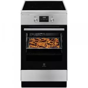 Electrolux Aragaz LKI564266X, Electric, Inductie, 4 zone de gatit, Booster, SteamBake, AirFry, Autocuratare catalitica, Timer electronic, Grill, Iluminare cuptor, Clasa A (Argintiu)