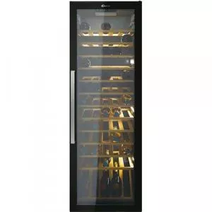 Candy Vitrina de vinuri CWC 200 EELW/NF, H 146 cm, 81 sticle, Clasa energetica G (Negru)