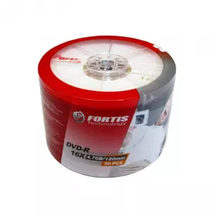 Fortis DVD-R capacitate 4.7GB/120 min, 16x, set 50 buc