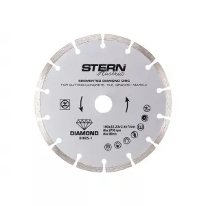 Stern Disc diamantat segmentat 180 mm pentru beton D180S-1