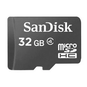 Sandisk Card memorie Micro SDHC 32GB, Clasa 4 + Adaptor