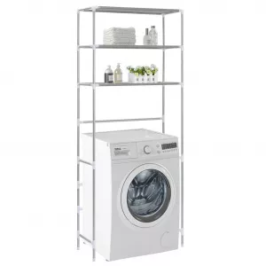 vidaXL Raft depozitare peste masina de spalat 3 polițe 69x28x169 cm