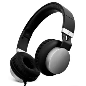 V7 On-Ear Stereo Headphones - Silver Black HA601-3EP