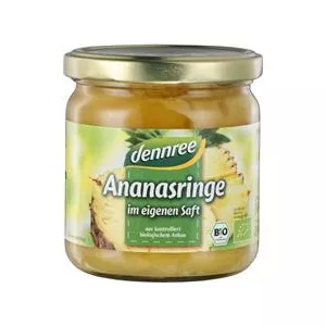 dennree Inele de Ananas in Suc Propriu Bio 350gr