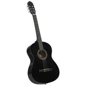 vidaXL Chitară clasică începători, negru, 4/4 39