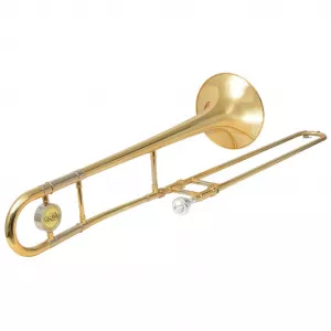 vidaXL Trombon din alamă, galben cu lac auriu Bb