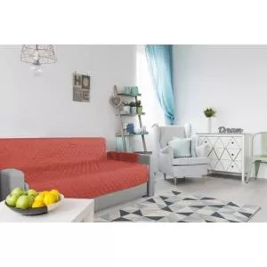 Alcam Husa pentru canapea 3 locuri Corai/ Vanila