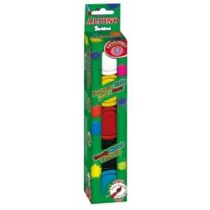 Alpino Tempera lavabila, 7 culori x 40ml/cutie + pensula gratis
