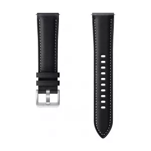 Samsung Curea Stitch Leather Band 20mm S-M pentru Galaxy Watch 3 Black