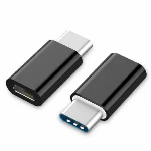 Gembird USB 2.0 Type-C adapter (CM/MicroUSB-F), black A-USB2-CMMF-01