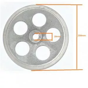 Micul Meserias FULIE MOTOR ELECTRIC CU GAURI INT AX 24 MM - EXT 250 MM