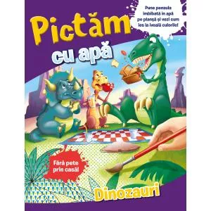 Litera Pictăm cu apă. Dinozauri