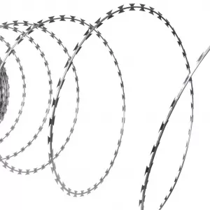 vidaXL Sârmă ghimpată din oțel galvanizat NATO BTO-22 Concertina, 150 m
