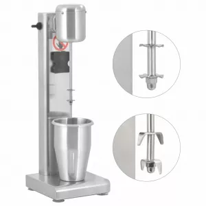 vidaXL Mixer de milkshake, 1 L, oțel inoxidabil