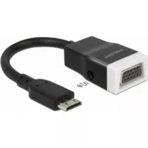 Delock HDMI-mini C male > VGA female with Audio 65588