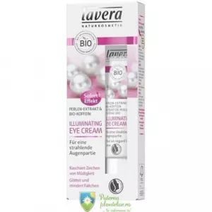 Lavera Crema de ochi Illuminating cu extract de perle si cafeina Bio 15 ml