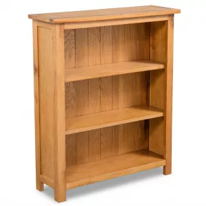 vidaXL Bibliotecă cu 3 rafturi, 70 x 22,5 x 82 cm, lemn masiv stejar