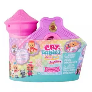 IMC Toys Mini Cry Babies Magic Tears Storyland in Casuta Roz