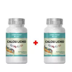 Cosmo Pharm Pachet Calciu Lichid, 90 + 30 capsule