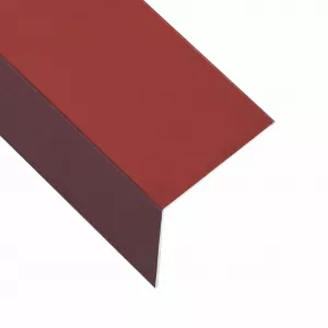 vidaXL Profile de colț în L 90° 5 buc. roșu 170 cm 100x100 mm aluminiu
