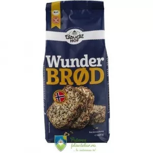 Bauck Hof Mix pentru paine integrala cu seminte fara gluten 600 gr
