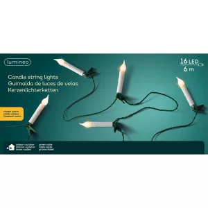 Kaemingk Instalatie decorativa - LED Candle Lights Steady - Outdoor - Green-Classic Warm