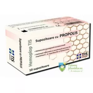 TIS Farmaceutic Hemoplop Tis supozitoare cu propolis 10 bc