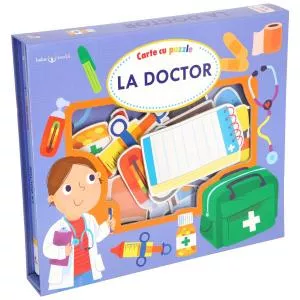 Litera La doctor. Carte cu puzzle. Bebe învață